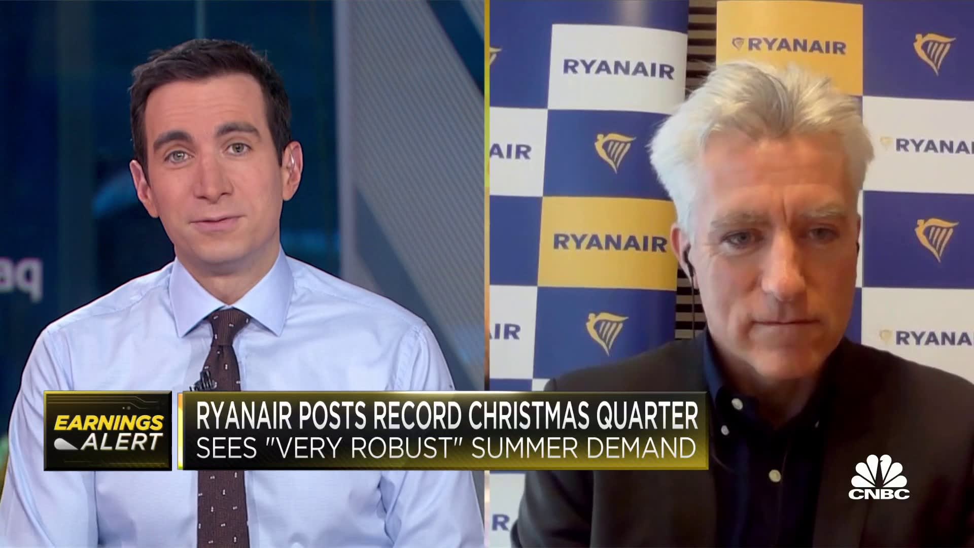 Ryanair CFO Neil Sorahan on outlook: We see 'very robust' summer demand